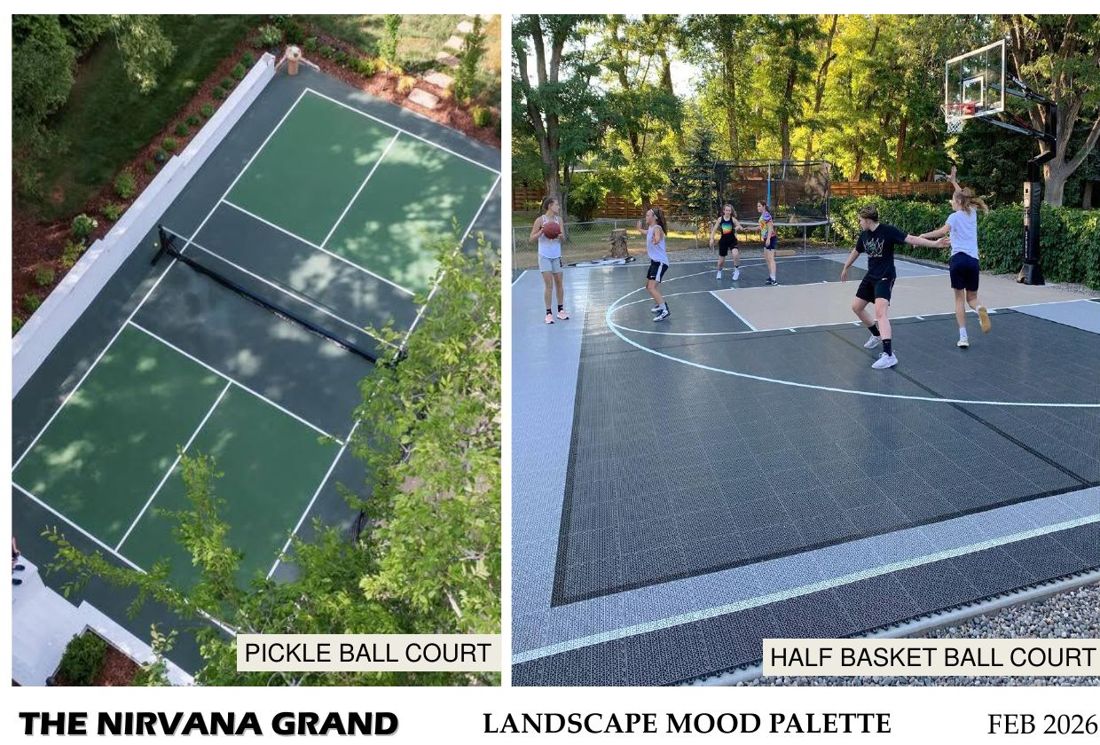Pickleball and basketball courts
