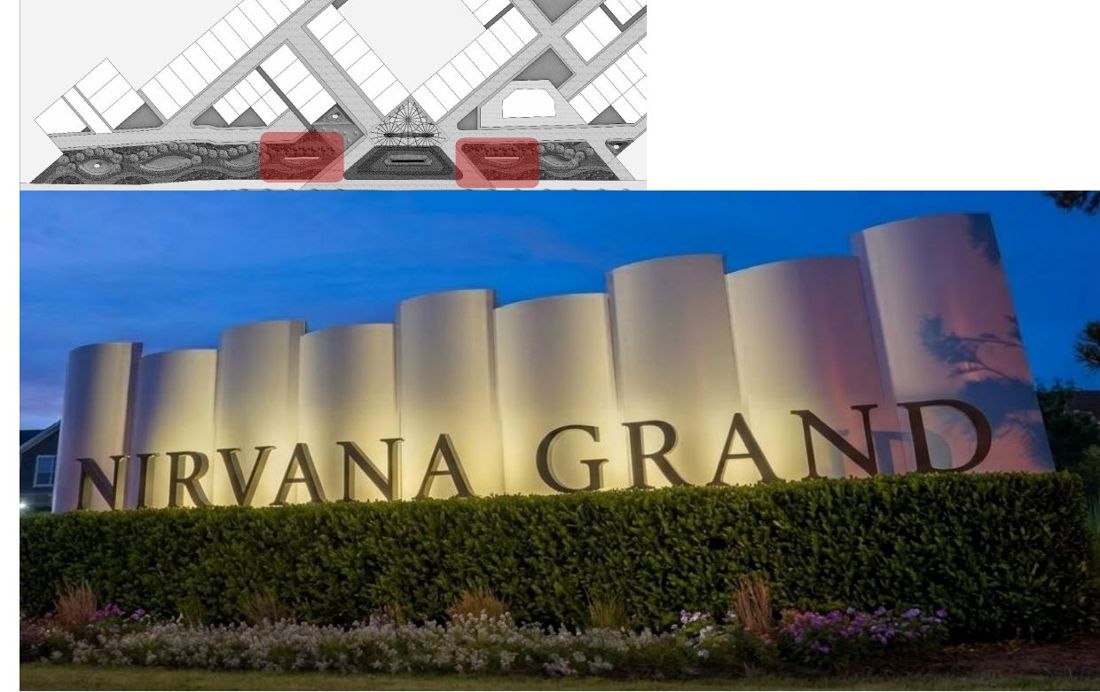 Entrance signage